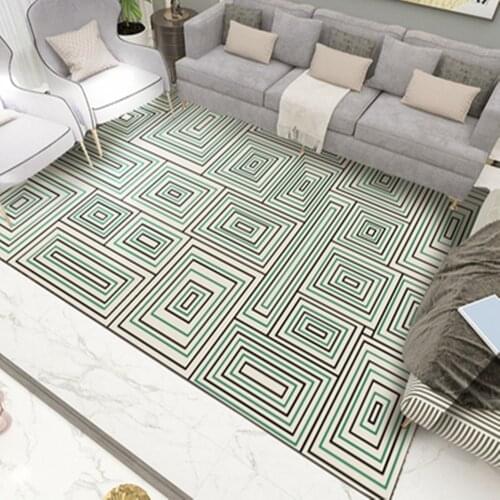Modern Geometric plaid Art Carpets For Living Room Bedroom Area Rugs Fashion Kitchen Anti-Slip Floor Mat Custom Print on Demand