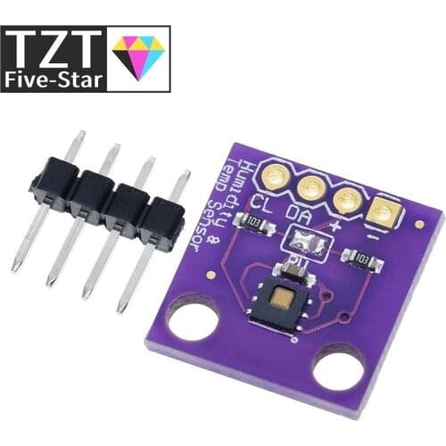 TZT HDC1080 module Low Power, GY-213V-HDC1080 High Accuracy Digital Humidity Sensor with Temperature Sensor For Arduino