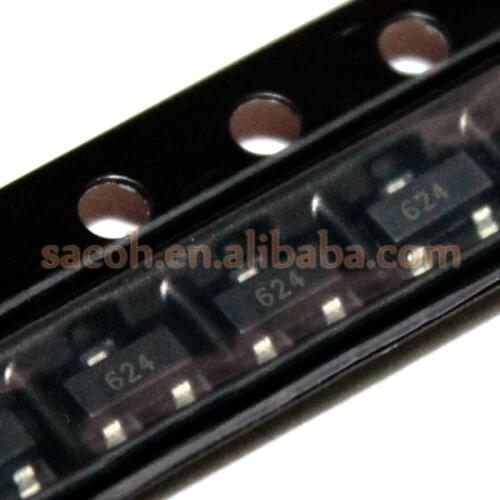 10PCS/lot New OriginaI FMMT624TA 624 or FMMT625TA 625 or FMMT614TA 614 SOT-23 NPN Silicon Power Transistor