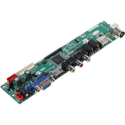 2021 New 1Set V56 Free Program Lcd TV Controller Driver Board Module with Remote Control