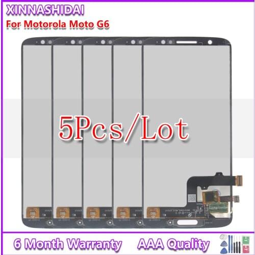 5PCS/For Motorola Moto G6 XT1925 LCD Display Touch Screen Digitizer Assembly For Moto G6 LCD with Touch Screen Repalcement Part