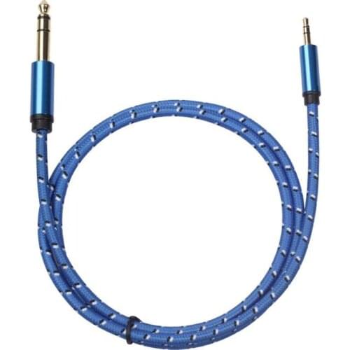 3.5mm to 6.35mm TRS Male to Male Stereo Audio Cable for Amplifier Guitar