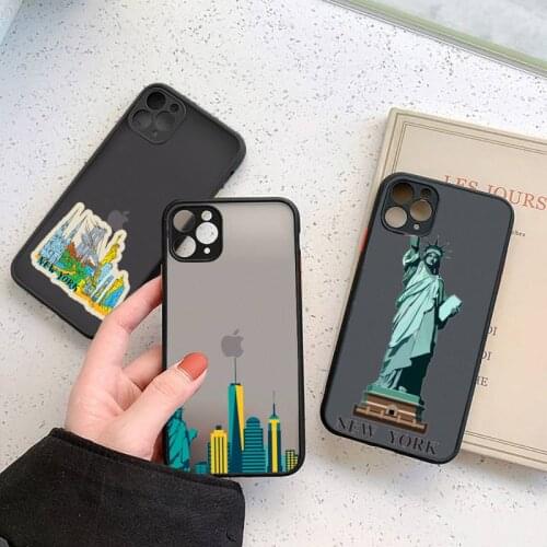 NYC NEW YORK street Phone Case For iphone 12 11 7 8 plus mini x xs xr pro max matte transparent cover
