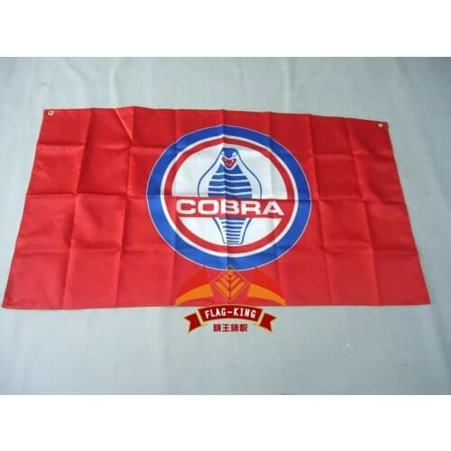 For cobra car racing red 90*150CM polyester cobra car racing banner