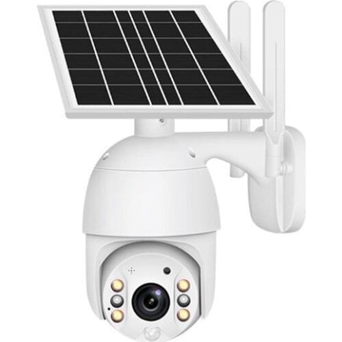 Escam Solar Camera 4G SIM Card 1080P HD Solar Panel Outdoor Monitoring CCTV Camera Two-way Intrusion Alarm Long Standby
