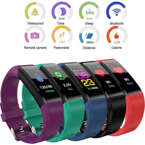 ID115 Plus Color Screen Heart Rate Blood Pressure Monitor Fitness Smart Bracelet Hot Smart Bracelet Watch Band Drop shipping