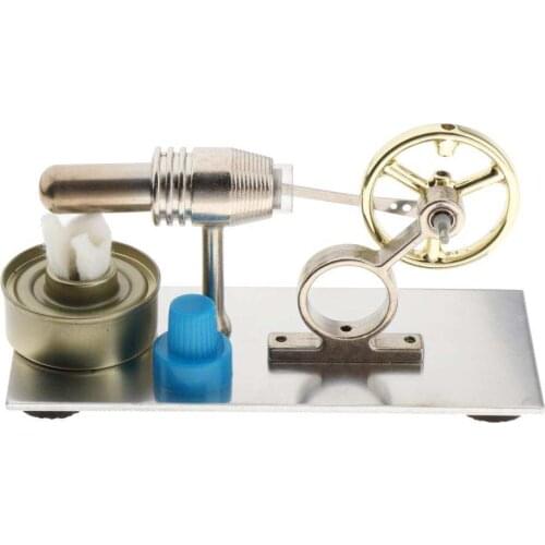 Mini Hot Air Stirling Engine Motor Model Educational Toy Kits Energy Conversion