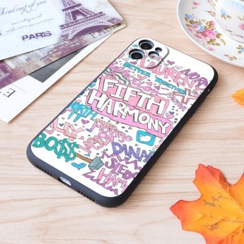 For iPhone Fifth Harmony Collage Print Soft Matt Apple iPhone Case