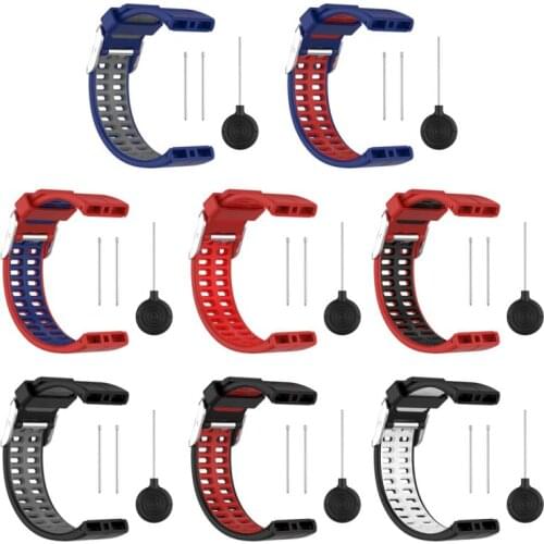 Soft Silicone Smart Watch Strap For Bonone Polar V800 Smart Watch Dual Color Replacement Dirt Resistant Wristband