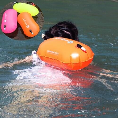 Storage float bag Inflatable Safety Women Swim Water Sport Lifeguard Swim Buoy belt Man Swimming Surfing Life-saving Drift Bag