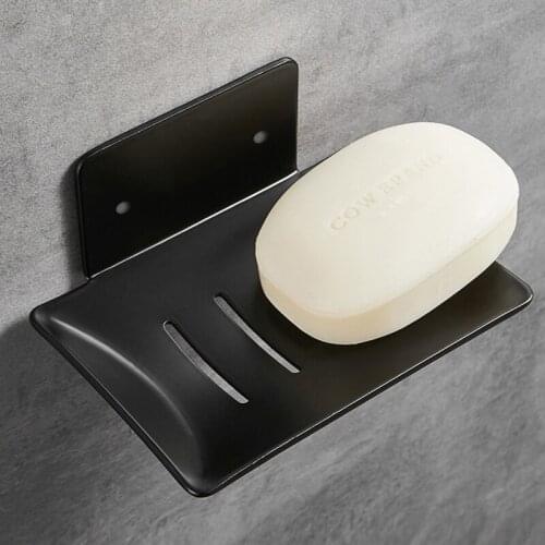 Wall Soap dish base on the wall for bathroom soap stand shower portable soap dishes Storage shelves drainage soap box shower