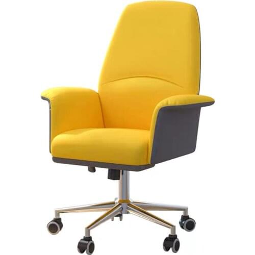 2020 New yellow chair gaming chair girl home Live chair Anchor Computer chair students dormitory comfortable soft chair