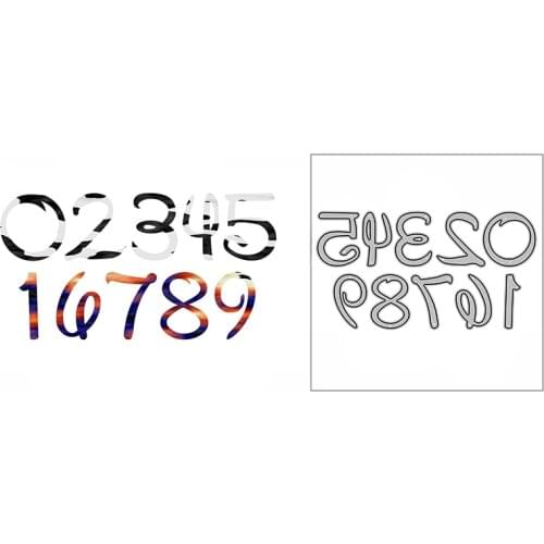 New Cute Number Figure Craft Embossing Mold 2021 Metal Cutting Dies for DIY Decorative Scrapbooking Album Card Making No Stamps