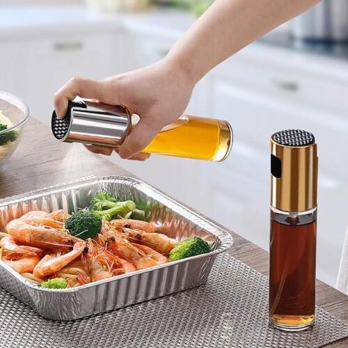 NEW kitchen set Oil Dispenser Barbecue Glass Mixing Condiment Bottle Vinegar Soy Sauce Spray Oiler Seasoning Condiment Bottle