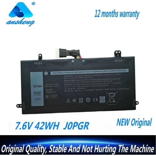 Genuine J0PGR Battery For Dell Latitude 12 5285 5290 2-in-1 T17G 1WND8 X16TW T17G001 7.6V 5250mAh 42WH