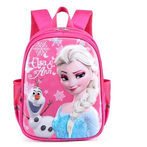 Disney Frozen Elsa Orthopedic Girls School Bags 95 Car School Bag For Boys Zipper Kid School Bag Children Backpack Mochila Escol