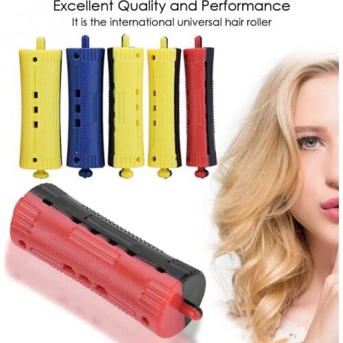6Pcs Hair Rollers Wave Heat Perm Rod Hair Clip Curlers Heat-Resistance Hairdressing Tool