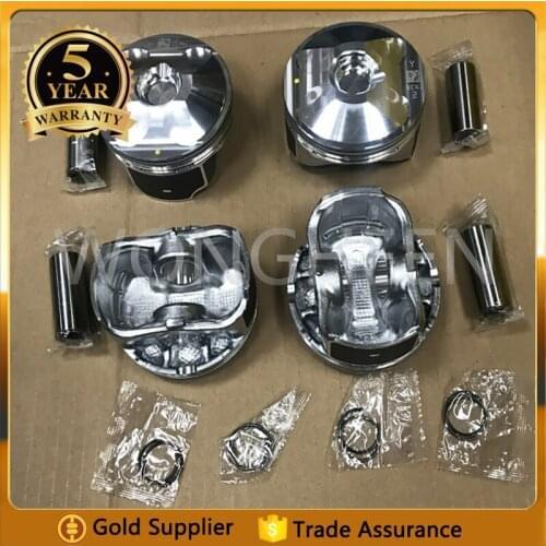 1 Set Engine Pistons W Pin PYY1-11-SA0 PYY411SA0 Fit For Mazda M3 M6 CX-5 Skyactiv 2.5L 2011 2012 2013 2014 2015 2016 2017 2018