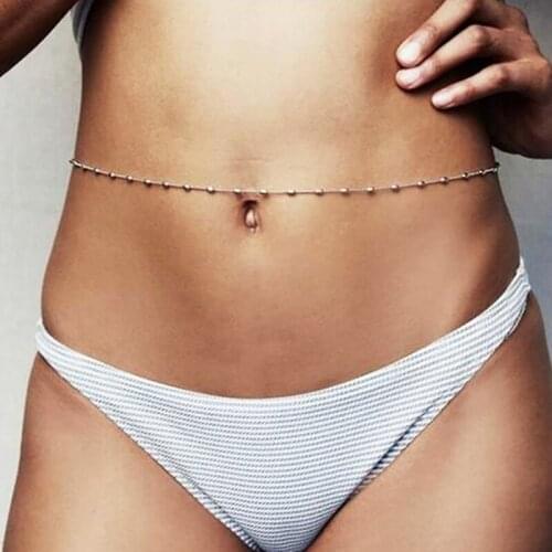 Waist Chain Simple Beaded Belly Chain Beach Bikini Chain For Women Summer Sexy Beach Chain