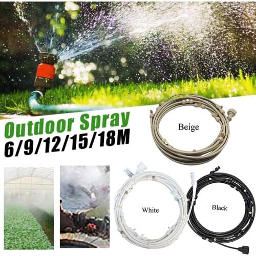 6-18 Meters Garden Electric Micro Pump Misting Sprayer System Water Nozzle Sprinkler For Garden Tool