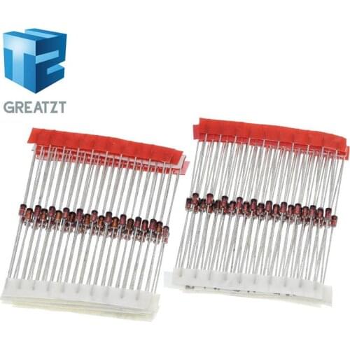 GREATZT 140PCS 14values*10pcs=140pcs 1W Zener diode kit DO-41 3.3V-30V component diy kit