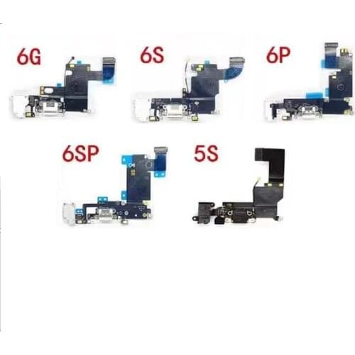 1pcs USB Charging Dock Jack Plug Socket Port Connector For iPhone 5 5S 6 6S Plus SE Charger Data Flex Cable