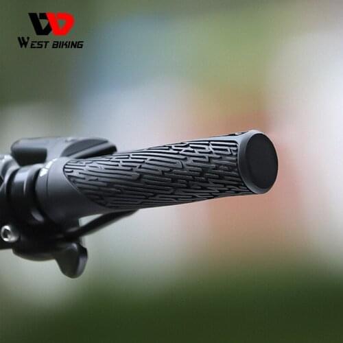WEST BIKING Bicycle Grips Soft Multiple Color Grips Anti-slip Shock Absorption MTB Road Bike Handlebar Cove Bicycle Accessories