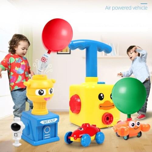NEW Air Inertial Power Balloon Cars Toy For Children Balloon car Toys Puzzle Fun Education Kids Christmas Party Birthday Gift