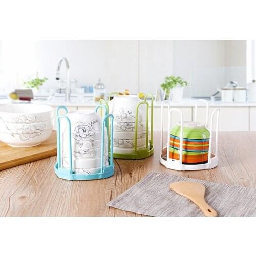 1PC Kitchen Organizer Dish Bowl Storage Rack Shelving Rack Finishing Arangement Cuisine Prateleira Storage Dish Rack OK 0378