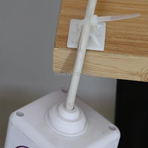 1000PCS Self Adhesive Backed Cable Tie Mounts Wire Zip Tie Base Holders White 20 mmx 20 mm green stick