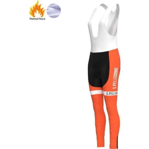 1976 Competition S.PELLEGRINO Team Retro Woman Fleece Cycling trousers Triathlon Bike Skinsuit Pants Pantalón ciclismo hombre