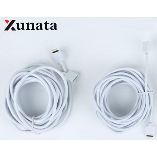 1m 2.5m 5m 30cm 5 Pin RGBW Led connector with extension cable wire Free Shipping