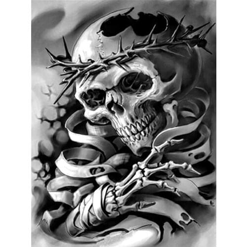 Bandage Skull Diamond Painting Halloween Portrait Round Full Drill Nouveaute DIY Needlework Mosaic Embroidery 5D Cross Stitch
