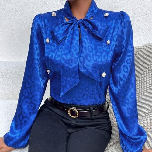 Clearluv Leopard Blouses