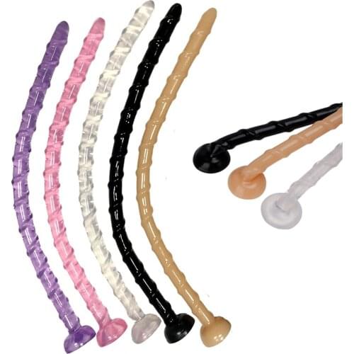 Deep Stimulation Long Anal Butt Plug Adult Sex Toys for Woman Men Prostate Massager Anus Beads Sex Shop Tail Plug Long Anal Plug