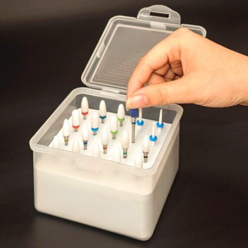 Hot Ceramic Nail Drill Bit BOX For electric manicure machine accessories Nail Art Tools Electric Manicure Cutter Nail Files