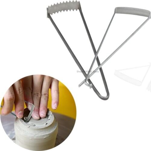 Pottery Fork-shaped Blank Trimming Knife Serrated Scraper Knife Trimming Ceramic Blank Sculpture Modeling Blank Trimming Tool