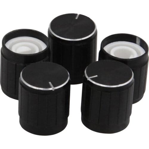 5PCS For KY-040 360 Degrees Rotary Encoder Aluminum Alloy Half Shaft Hole Caps For Arduino Brick Sensor Switch Potentiometer