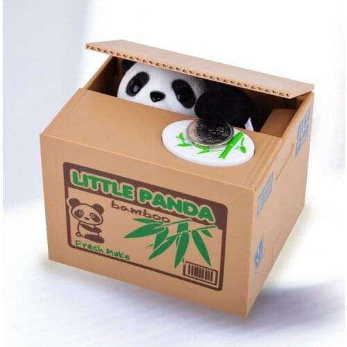 Large New Steal Money Cat Piggy Bank Coin Storage Box Savings Machine Childrens Holiday Gift Decoration Ornaments Saving Box