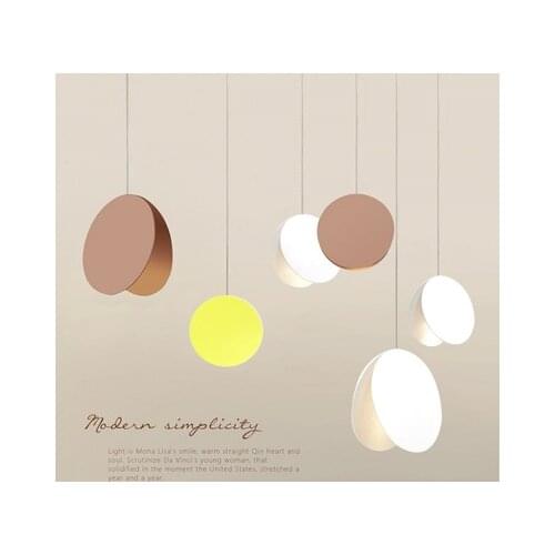 Color restaurant single head chandelier Nordic designer bar shop hallway staircase personalized bedside Chandelier