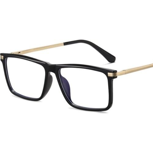 Square Retro Plastic Titanium Anti-blue Light Glasses Frames Men Women Optical Fashion Computer Eyeglasses 50130