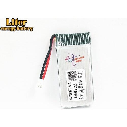 3.7V 1300mAh 25c lithium polymer battery X5SW X5SC four axis remote control aircraft Lipo battery 903048 XHplug
