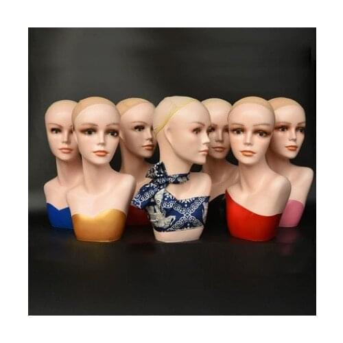 Best Quality Fashionable PVC Head Manekin Display Head Mannequin For Sale
