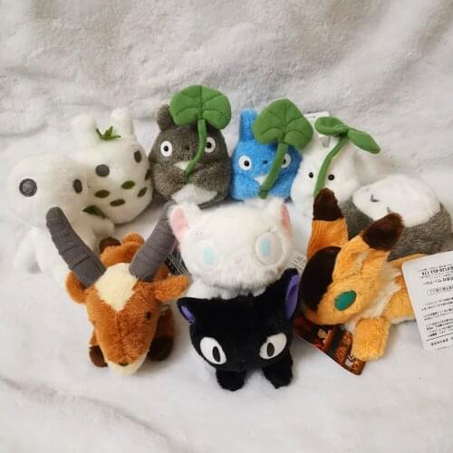 New Original My Neighbor Totoro cat bus Kiki Spirited Away dust Plush Doll Kids Toys Ghibli Gift Princess Mononoke