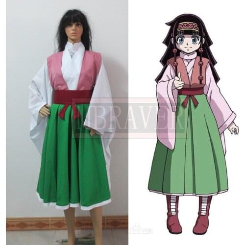 New Anime Hunter x Hunter Aluka Zoldyck Dress Alluka Zaoldyeck Cosplay Costume Customized