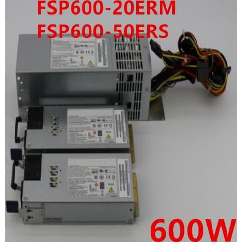 New PSU For FSP 2U 1+1 2360 600W Power Supply FSP600-20ERM FSP600-50ERS