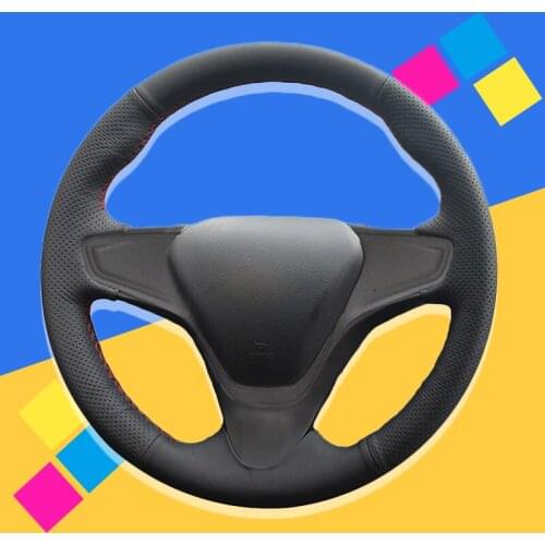 Auto Braid On The Steering Wheel Cover for Chevrolet Cruze 2015 2016 2017 2018 2019 Car Covers Interior Accessories Car-styling