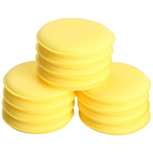 12pcs Polish Wax Foam Sponges Applicator Pads for Clean Car Vehicle Glass