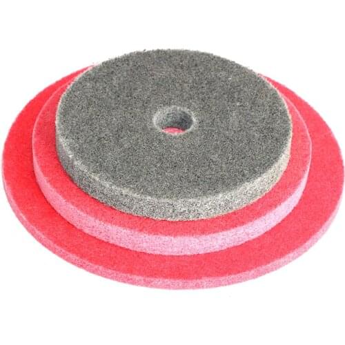 1pc 100/125/150 Nylon Fiber Polishing Wheel Non-woven Unitized Wheel 7p 240