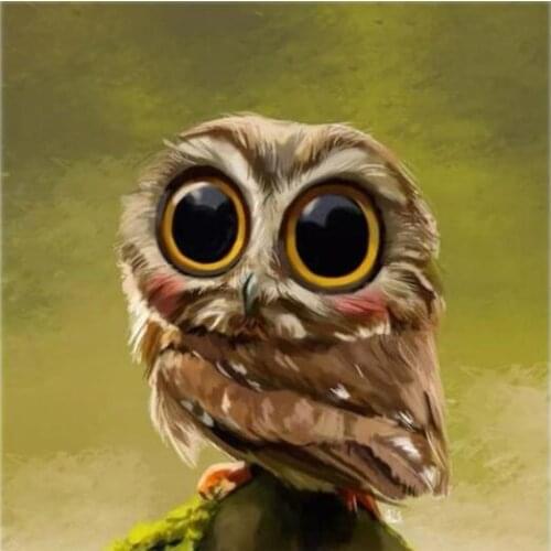 TOUOILP square full Diamond Painting "GRATIS" Schattige Vogel